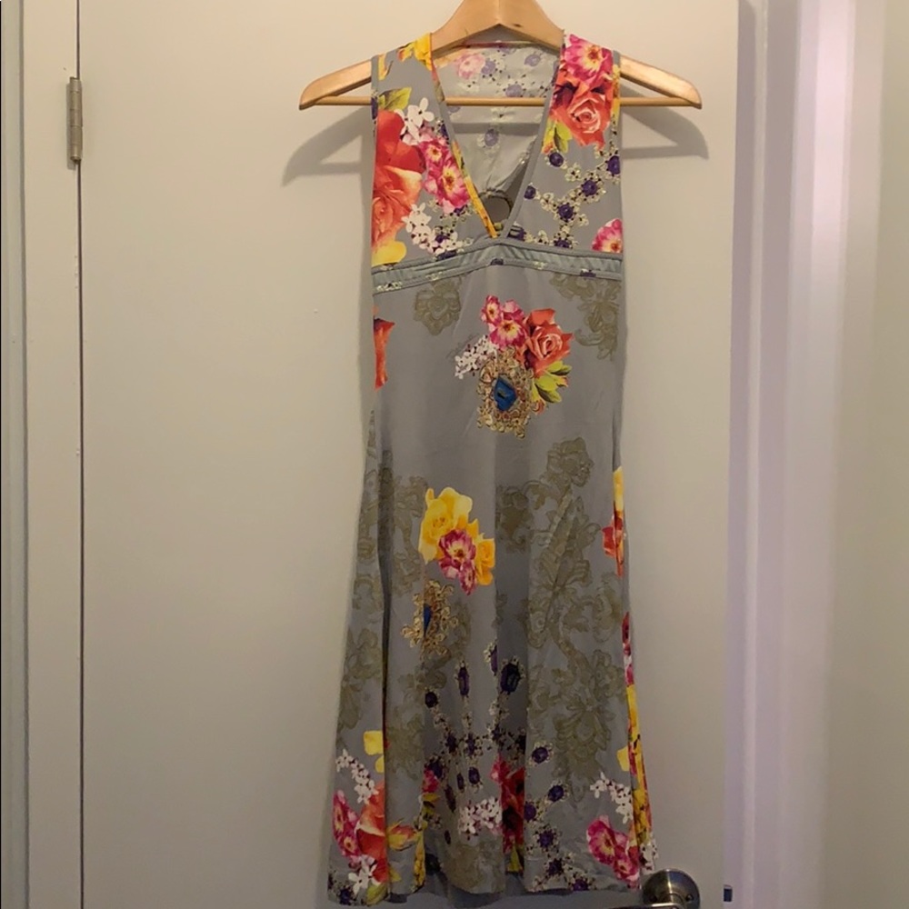 Just Cavalli Floral dress brooch dress